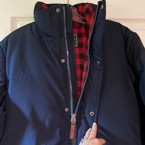 WOOLRICH Mens Navy Puffer coat M - Picture 3 of 7